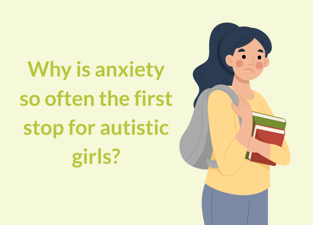 concerned girl holding her backpack and books in her hand